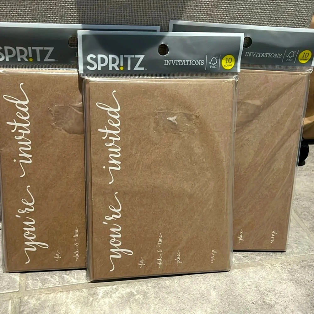 NWT 3 Packs of 10 Invitations with Envelpes